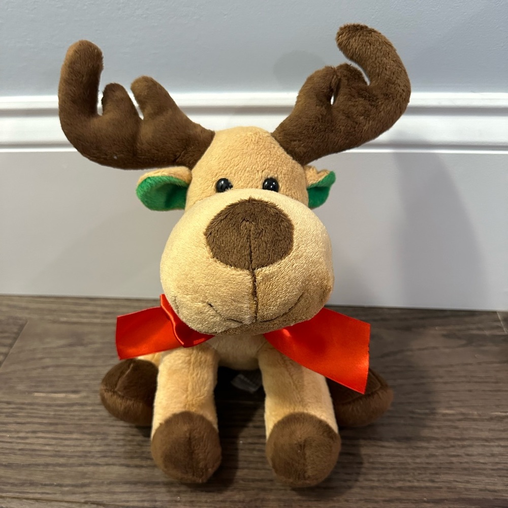Christmas Reindeer Plush Toy Super Soft Deer Plush Doll Moose Stuffed Animal